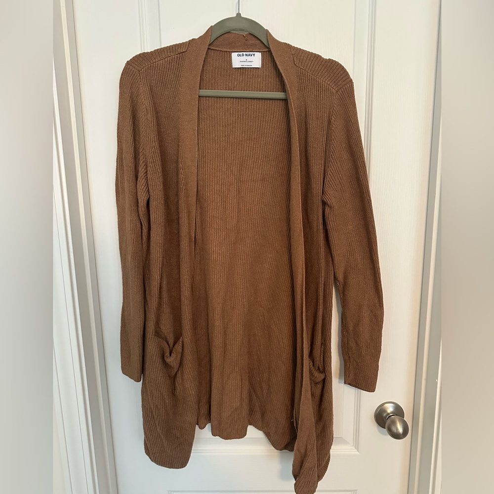 Brown cardigan